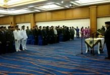 Bupati Rohul Lantik 69 Pejabat Eselon II, III, dan IV lingkungan Pemkab Rohul
