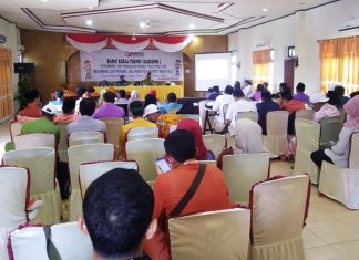 Diikuti Panwascam se Rohul, Bawaslu Gelar Rakernis Pengawasan dan Siwaslu