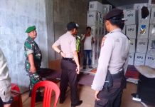 Wujud Sinergitas, TNI dan POLRI di Rohul Gelar Patroli Bersama