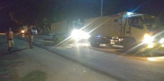 Akibat Jalan Rusak, Satu Unit Mobil Dum Truck Bermuatan Penuh Terpuruk Akibat Jalan Rusak, Satu Unit Mobil Dum Truck Bermuatan Penuh Terpuruk
