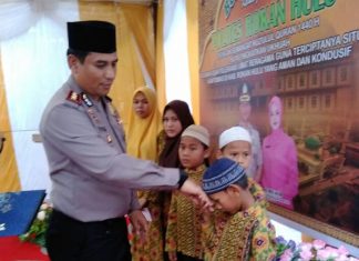 Mapolres Rohul Gelar Bukber, Nuzul Qur’an Serta Bagi Doorprize