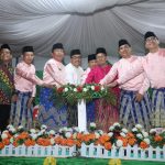 Bupati Rohul, H Sukiman dan rombongan menekan sirine pertanda pembukaan MTQ resmi di buka