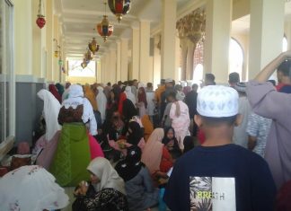 Hari Raya ke-3 Ribuan Pengunjung Penuhi Islamic Centre Rohul
