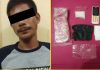 Tengah Terlelap Tidur, Pengedar Sabu di Tambusai Diamankan Sat Narkoba Polres Rohul Foto terlapor dan barang bukti yang telah diamankan Sat Narkoba Polres Rohul