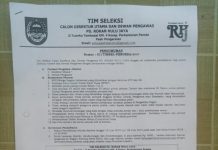 Pada 18 Juni 2019 Pendaftaran Calon Dirut dan Dewan Pengawas PD RHJ Rohul Dibuka
