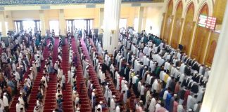 Shalat Idul Adha, Islamic Centre Rohul Dipadati Jamaah Hingga Tidak Dapat Tempat Shalat