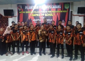 SAPMA PP Rokan Hulu Resmi Dilantik