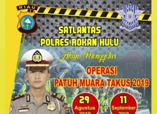 Satlantas Rohul Gelar Operasi Patuh Muara Takus 2019, Ini Tanggal Pentingnya