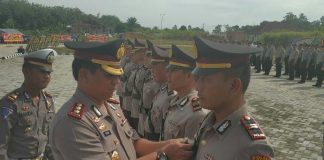 Polres Rohul Gelar Sertijab, AKBP Hasyim: Sebagai Peningkatan Disiplin dan Penyemangat