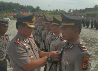 Polres Rohul Gelar Sertijab, AKBP Hasyim: Sebagai Peningkatan Disiplin dan Penyemangat