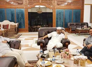 H Hamulian Mengaku Direstui Wagubri Maju Pilkada Rohul H Hamulian Nasution saat silaturrahim ke kediaman Wakul Gubernur Riau, H Edy Natar Nasution. Rabu (25/9/2019) malam