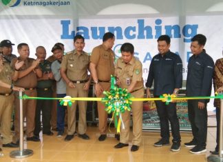 Jaga Keselamatan Kerja, Sekda Rohul Launching BPJS Ketenagakerjaan