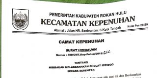 Serentak se Riau, Besok Masyarakat Kepenuhan Gelar Sholat Istisqo Berjamaah