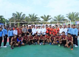 Bupati Rohul Buka Turnamen Volley Ball Rambah Jaya CUP 2019