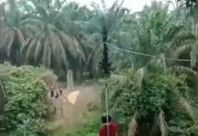 Unik, Alat Penyeberangan di Rohul Viral