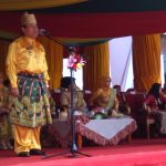Bupati Rohul, H Sukiman saat menjadi Pembina Upacara peringatan HUT Kabupaten Rokan Hulu yang ke 20 dihalaman Kantor Bupati Rohul