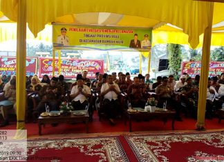 Pemkab Rohul Optimis, Rambah Hilir Raih Prestasi Terbaik Lomba EKK Tingkat Provinsi Riau Asisten I Setda Rohul bersama Tim Penilai EKK Provinsi sedang berdoa dalam penymbutan di halaman kantor camat Rambah Hilir