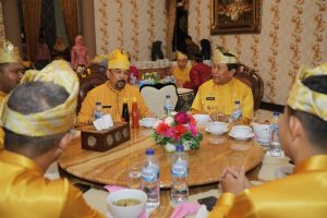 Bupati Rohul H Sukiman bersama forkopimda menjamu sarapan pagi bersama Wakil Gubernur Riau H Edy Natar SIP di rumah dinas bupati