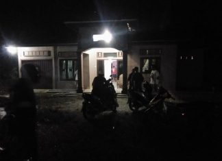 Dalam Kondisi Kosong, Satu Unit Rumah di Kepenuhan Kemalingan kondisi tempat kejadian perkara yang dibobol maling