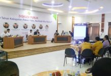 Rohul Termiskin di Riau Akibat tak Diurus Serius Suasanan Diskusi Publik tentang 20 Tahun Kabupaten Rokan Hulu, Masihkah Kita Miskin? di Aula Kampus UPP, Rabu (30/10/2019)