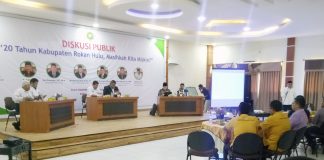 Rohul Termiskin di Riau Akibat tak Diurus Serius Suasanan Diskusi Publik tentang 20 Tahun Kabupaten Rokan Hulu, Masihkah Kita Miskin? di Aula Kampus UPP, Rabu (30/10/2019)