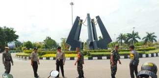 Jaga Kamtibmas, Polres, TNI, Pol-PP Rohul Patroli di Berbagai Tempat TNI Polri dan Satpol PP Rohul patroli di bundaran ratik togak Pasirpengaraian