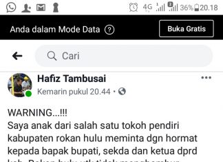 Viral, Video Pejabat Rohul Joged di Pentas Jadi Perbincangan Netizen status FB yang mengritik video yang sempat viral