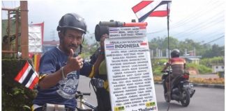 Dua Tahun Bersepeda, Warga Thailand Tiba di Padang Panjang