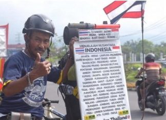 Dua Tahun Bersepeda, Warga Thailand Tiba di Padang Panjang