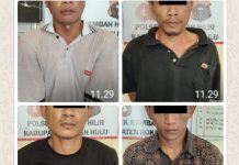 Polsek Rambah Hilir Gagalkan Pencurian Sapi, Empat Pria Bermobil Diamankan