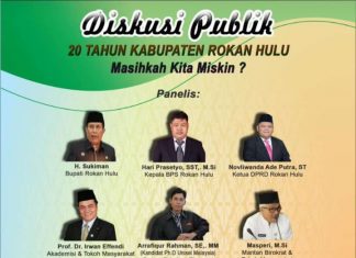Bahas Rohul Termiskin, Bupati Rohul Utus Sekda Dalam Acara Diskusi Publik