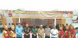 Cegah Karlahut di Musim Kemarau 2020, Bupati Rohul Apel Bersama Pemerintah Kecamatan Bonai Darussalam