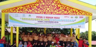 Peringati HAI Tahun 2019, Bentuk dan Kukuhkan Relawan Satgas Anti Narkoba MTsN 2 Rohul