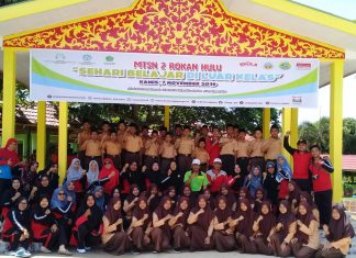 Peringati HAI Tahun 2019, Bentuk dan Kukuhkan Relawan Satgas Anti Narkoba MTsN 2 Rohul