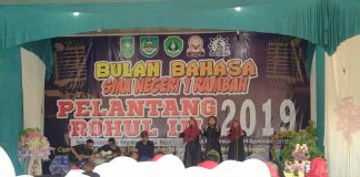Peringati Bulan Bahasa, SMAN 1 Rambah Gelar Pelantang Rohul III 2019