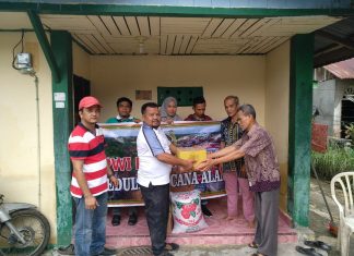 PWI Rohul Salurkan Bantuan Ke Korban Banjir di Enam Titik Kecamatan Rambah