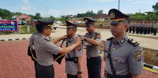 Berpisah Dalam Sertijab Kasatlantas Rohul, Irnanda “Mari Wujudkan Keselamatan Berlalulintas”