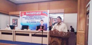 Empat Pilar Jaminan Keutuhan Bangsa dan Negara Anggota DPR RI Drs H Achmad MSi, sosialisasikan empat Pilar Kebangsaan Pancasila, Undang-Undang Dasar 1945, NKRI dan Bhineka Tunggal Ika kepada generasi muda di Kabupaten Rokan Hulu