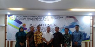 Prodi Pendidikan Olahraga dan Kesehatan FKIP UPP Gelar Kuliah Umum Managemen Sport Science