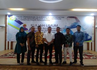 Prodi Pendidikan Olahraga dan Kesehatan FKIP UPP Gelar Kuliah Umum Managemen Sport Science