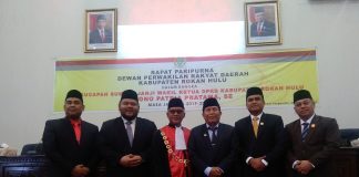Nono Patria Pratama Resmi Dilantik Sebagai Wakil DPRD Kabupaten Rokan Hulu