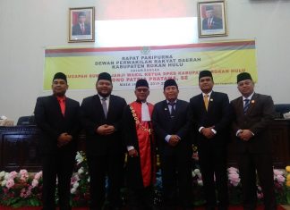Nono Patria Pratama Resmi Dilantik Sebagai Wakil DPRD Kabupaten Rokan Hulu