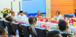 Bupati, Polri dan TNI Rohul Kerjasama Dalam Penanggulangan Bencana Alam di Rohul