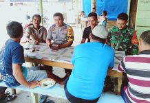Musim Hujan, TNI Koramil 02 dan Polsek Rambah Himbau Masyarakat Untuk Jaga Kebersihan Lingkungan