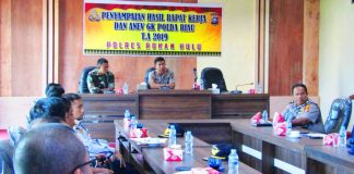 Menuju Natal 2019, Polres Rohul dan Dandim 0313/KPR Adakan Rakor Pengamanan