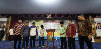 Gubernur Riau Hadiri Rakerprov dan Pelantikan DPD BMRB Rohul