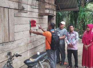 Rumah Penerima PKH di Kecamatan Kepenuhan Hulu Sudah Di Pasang Labeling,Suhatman “Kecamatan Lain Diharap Menyusul”