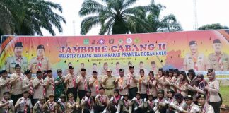 Bupati Rohul Pimpin Apel Besar Peringatan Hari Pramuka ke 58