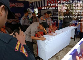 Kapolres Rohul Tinjau Pospam Ops Lilin