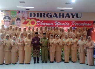 Meriahnya HUT DWP Kabupaten Rokan Hulu ke 20